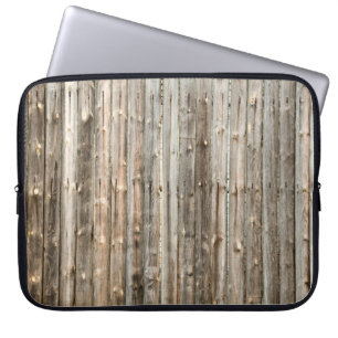 Die Inneneinrichtung aus altem Holz, das Backgröss Laptopschutzhülle