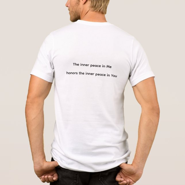 Die innere Ruhe in mir und dir Tri-Blend Shirt (Rückseite)