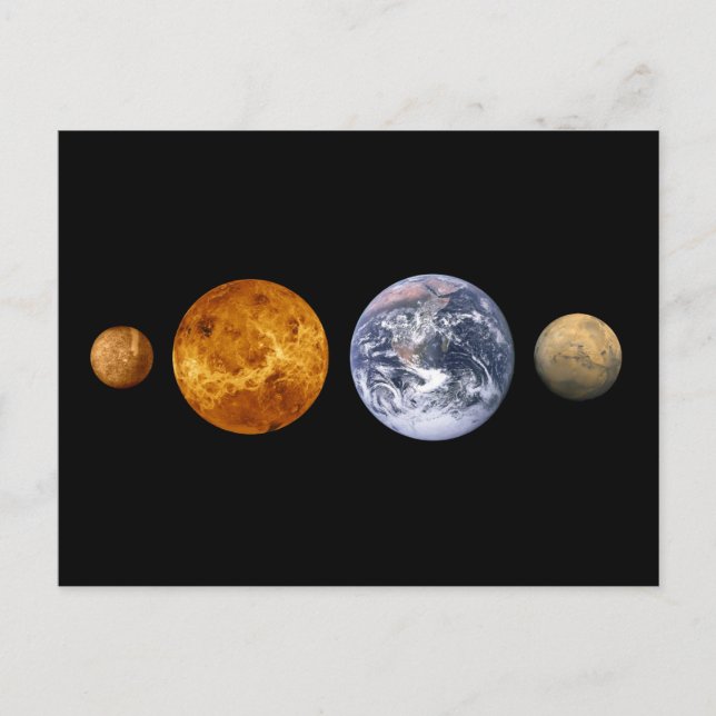 Die inneren Planeten Postkarte (Vorderseite)