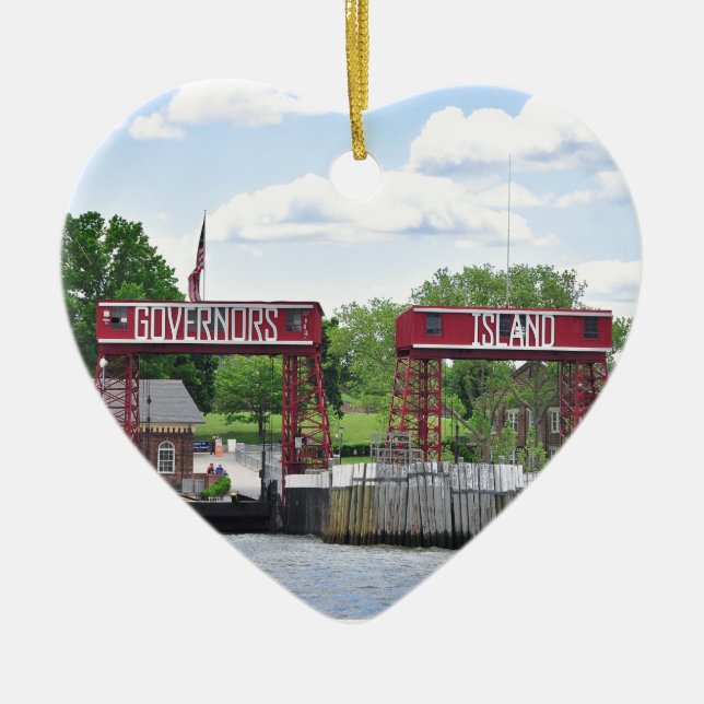 Die Insel des Gouverneurs Keramik Ornament (Vorne)