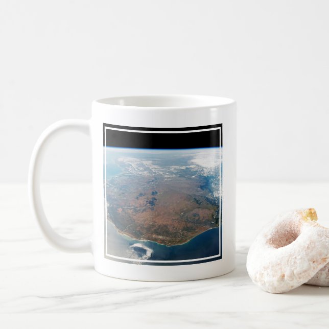 Die Insel Madagaskar. Kaffeetasse (Mit Donut)