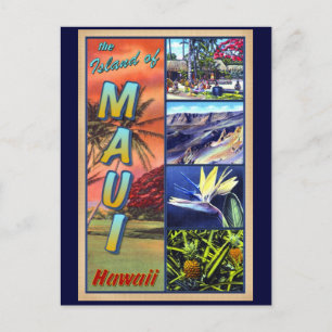 Die Insel Maui Hawaii Postkarte