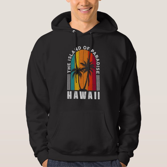 Die Insel Paradise Hawaii Hoodie (Vorderseite)