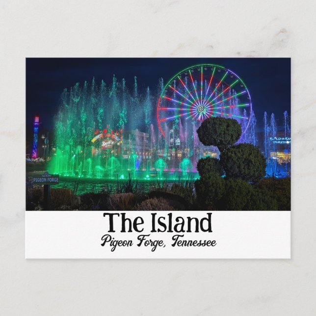 Die Insel Pigeon Forge, Tennessee Postcard Postkarte (Vorderseite)