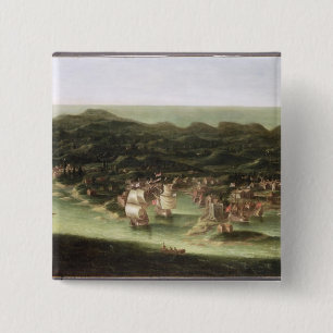 Die Insel von Barbados, c.1694 (Öl auf Leinwand) Button