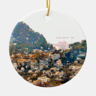 Die Insel von Capri Keramik Ornament