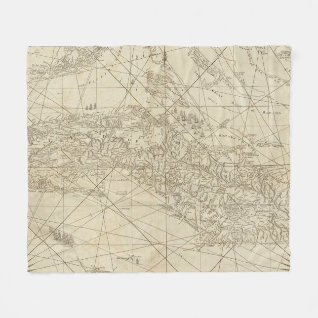 Die Insel von Kuba mit Teil des Bahama hat ein Fleecedecke (Vorderseite (Horizontal))