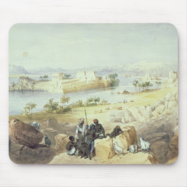 Die Insel von Philae, schauend hinunter den Fluss Mousepad (Vorne)