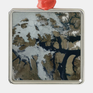 Die Inseln der Königin-Elizabeth Silbernes Ornament