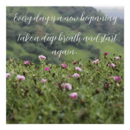 Die Inspiration der Natur Motivierend Poster