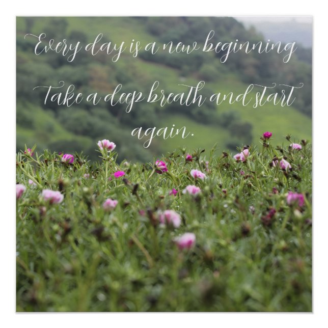 Die Inspiration der Natur Motivierend Poster (Vorderseite)