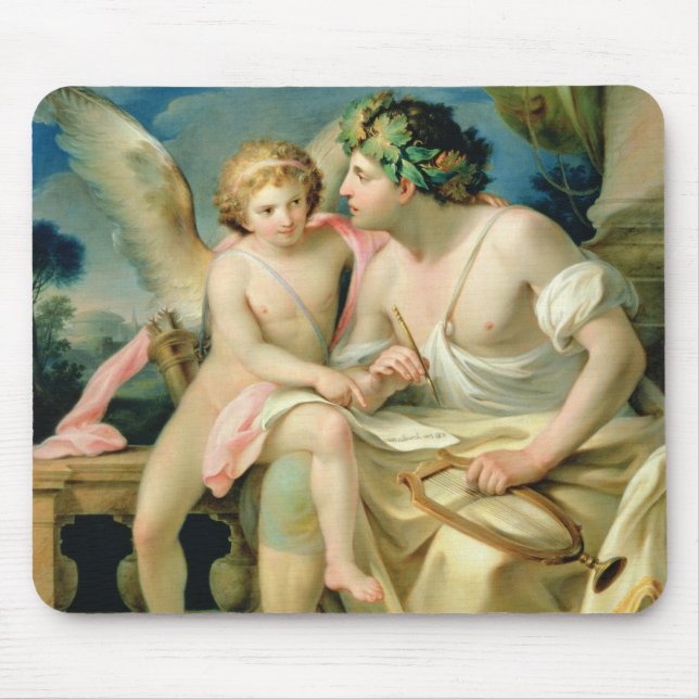 Die Inspiration des Dichters, 1785 Mousepad (Vorne)