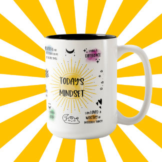 Die Inspiration von heute Zweifarbige Tasse