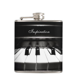 Die Inspirations-Klavier-personalisierte Flasche Flachmann