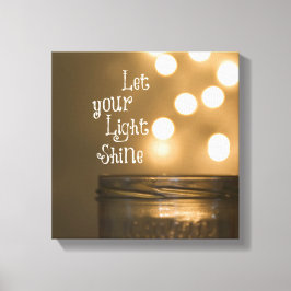 Die Inspirationsbibel-Verse Lasse das Licht. Leinwanddruck