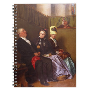 Die inspirierende Predigt (Öl auf Leinwand) Notizblock