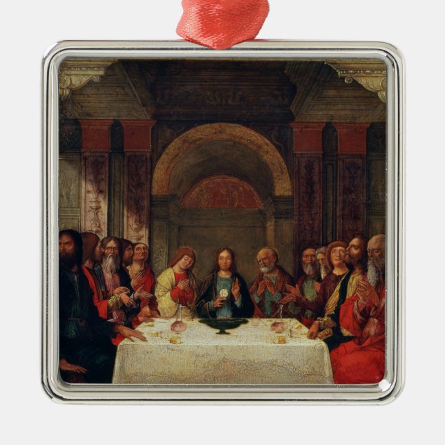 Die Institution des heiligen Abendmahl, c.1490 Ornament Aus Metall (Vorne)