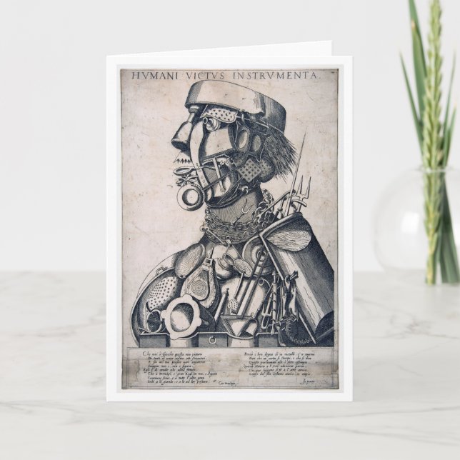 Die Instrumente der menschlichen Trägheit, Arcimbo Karte (Vorderseite)