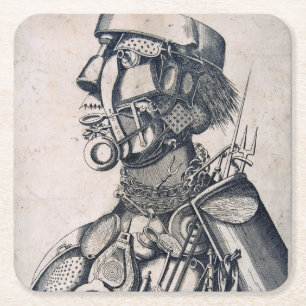 Die Instrumente der menschlichen Trägheit, Arcimbo Rechteckiger Pappuntersetzer