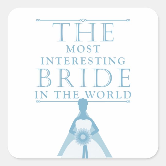 Die interessantesten Bride Bachelorette Sticker (Vorderseite)