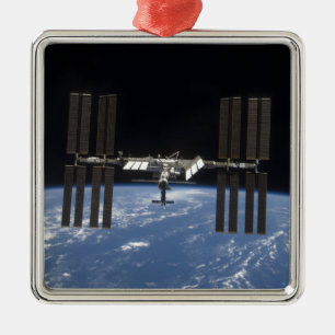 Die internationale Weltraumstation 9 Ornament Aus Metall