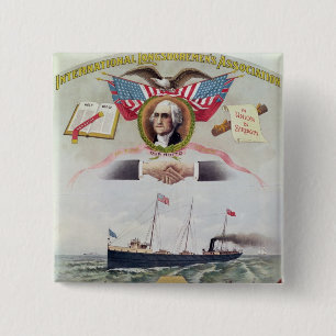 Die internationalen Vereinigung der Hafenarbeiter Button