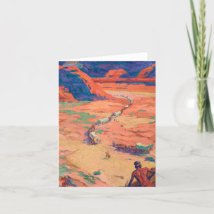 Die Intruder von Maynard Dixon Dankeskarte