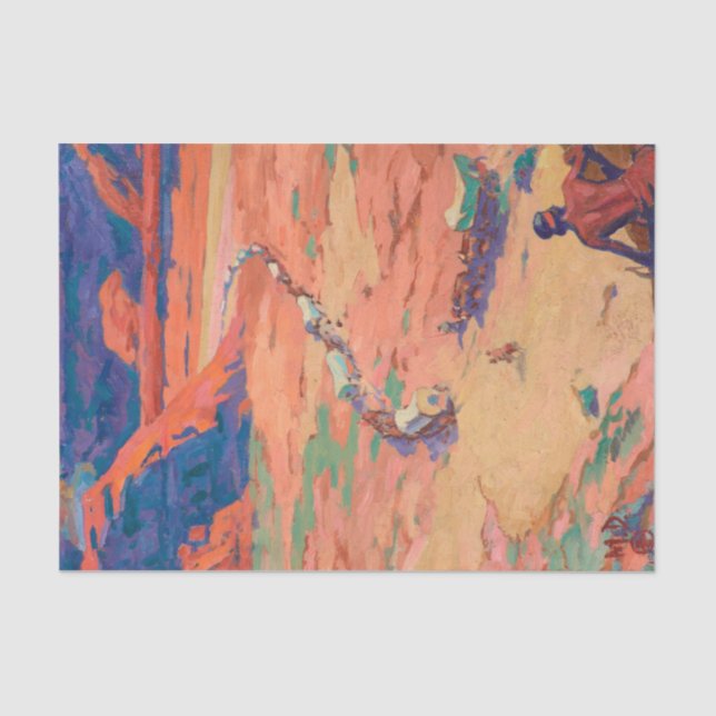 Die Intruder von Maynard Dixon Seidenpapier (Vorderseite)