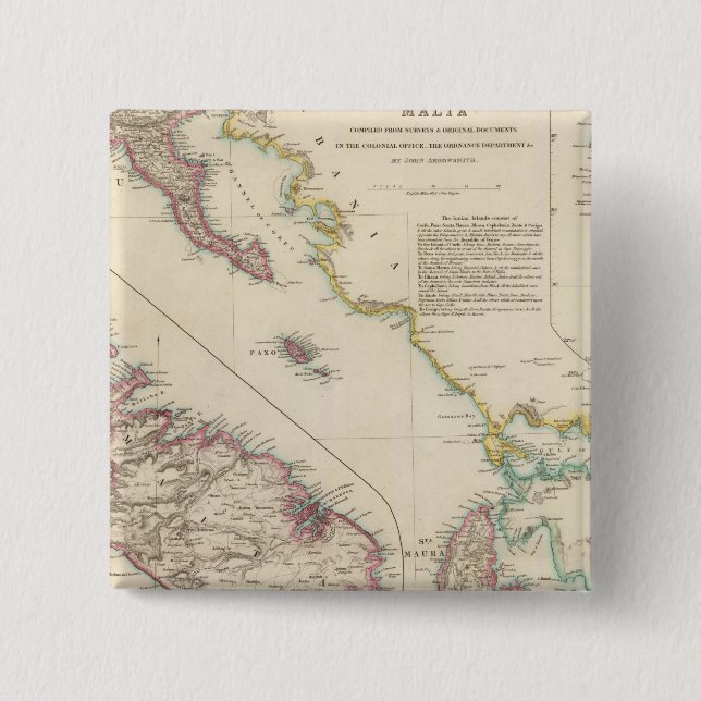 Die Ionischen Inseln und Malta Button (Vorderseite)