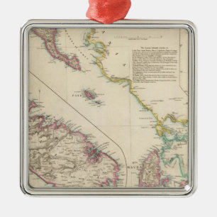 Die Ionischen Inseln und Malta Ornament Aus Metall