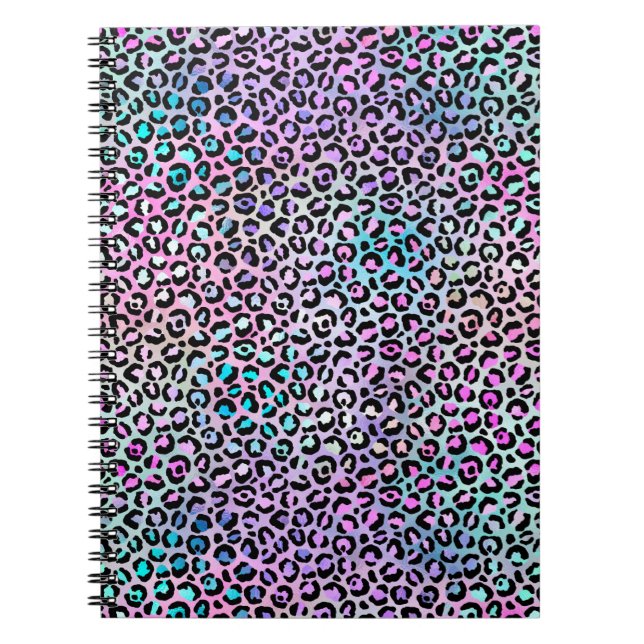 Die Iridescent Leopard Serie Design 12 Notizblock (Vorderseite)