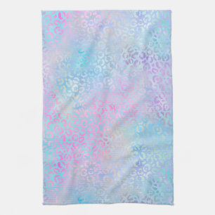 Die Iridescent Leopard Serie Design 9 Geschirrtuch