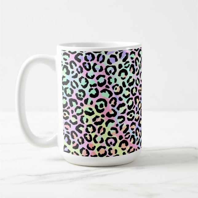 Die iridierende Leopard-Serie Design 5 Kaffeetasse (Links)