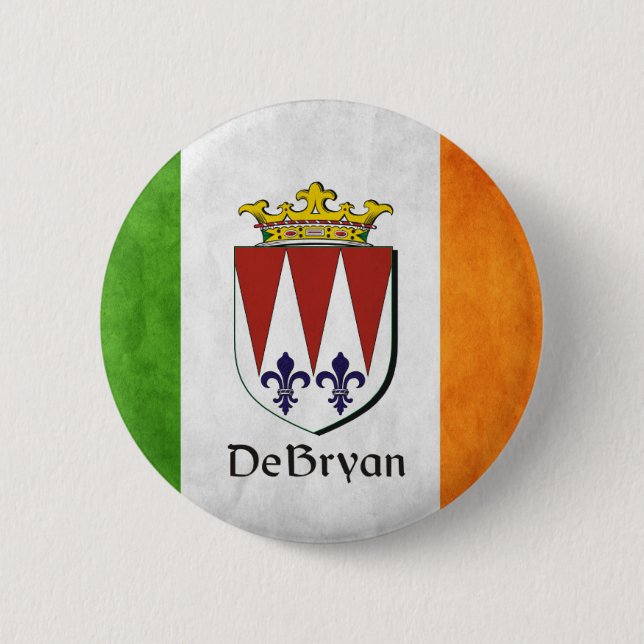 Die irische Flagge DeBryan Button (Vorderseite)