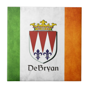 Die irische Flagge DeBryan Fliese