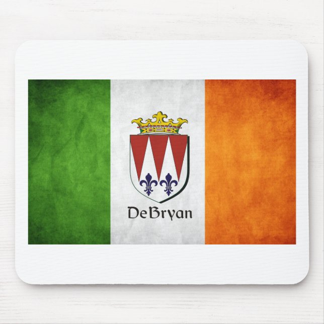 Die irische Flagge DeBryan Mousepad (Vorne)