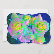 Die irisierenden perligen Rosen