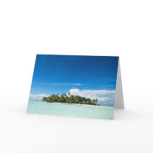 Die Island-Grußkarte horizontal