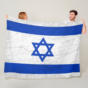 Die israelische Flagge - Ein Tapisserie des israel Fleecedecke