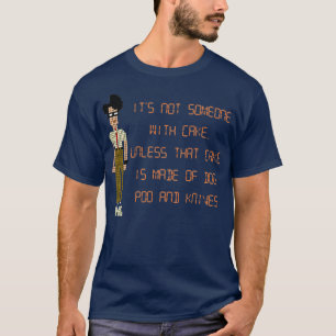 Die IT-Crowd Dog Poo and Knives Cake T-Shirt