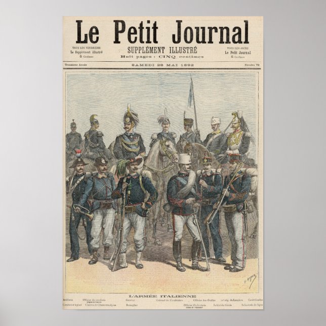 Die italienische Armee Poster (Vorne)