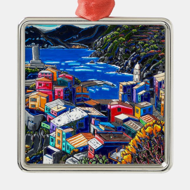 Die italienische Dorf-Verzierung Ornament Aus Metall (Vorne)