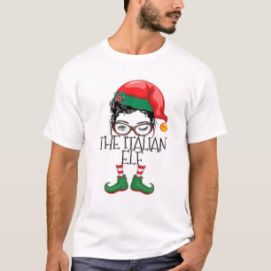 Die italienische Elf Matching Familie Pajamas Weih T-Shirt
