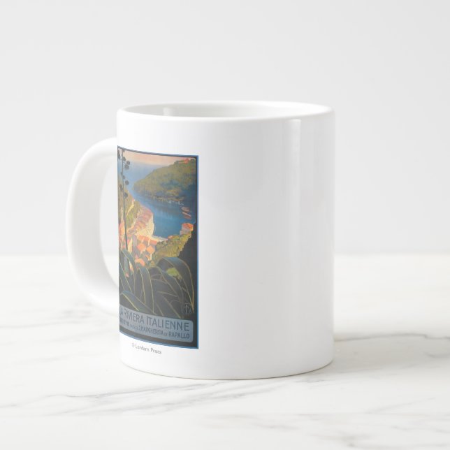 Die italienische Riviera Jumbo-Tasse (Vorderseite Links)