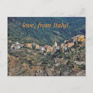 "DIE ITALIENISCHEN DÖRFER VERSTECKEN/DAS CINQUE TE POSTKARTE