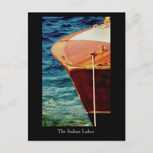 Die italienischen Seen, der Lago Maggiore. Postkarte (Vorderseite)