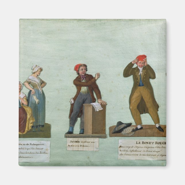 Die Jacobin-Knitter Magnet (Vorne)