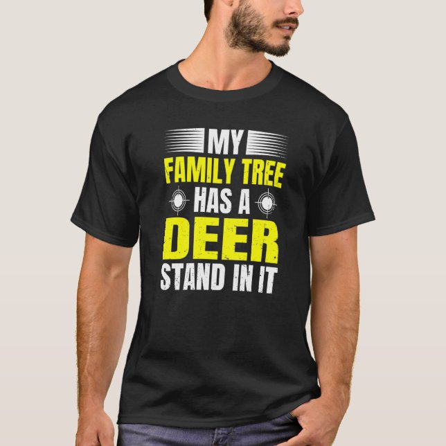Die Jagd auf Camouflage Jäger Mein Familienbaum ha T-Shirt (Vorderseite)