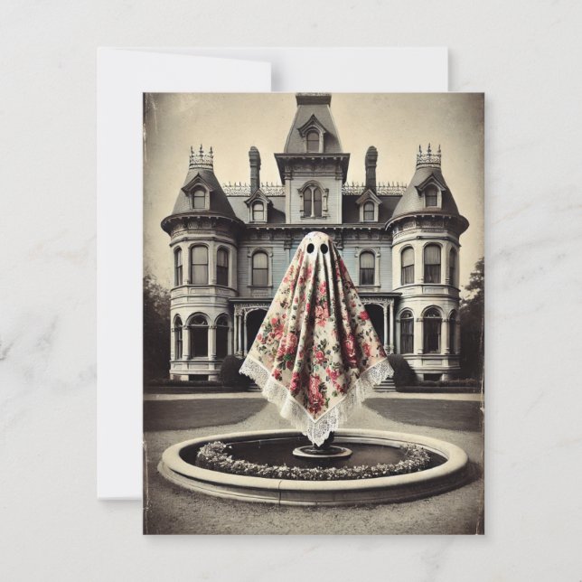 Die Jagd auf das Herrenhaus von Roseveil - gotisch Mitteilungskarte (Vorderseite)