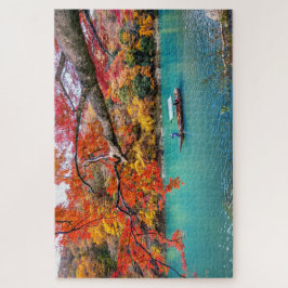 Die Jagd auf den Fluss im Herbst Kyōto Japan Reise Puzzle